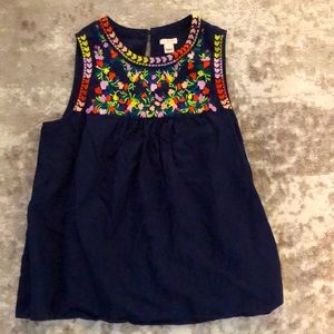 Sleeveless J. Crew top